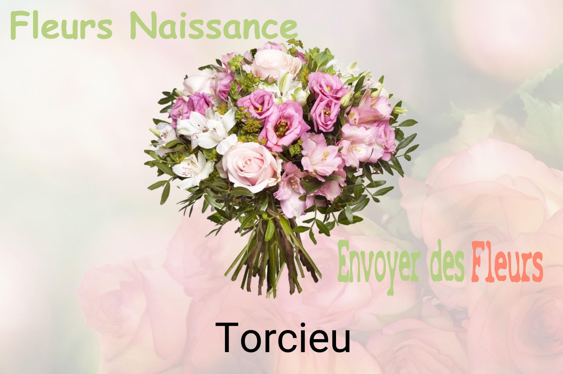 Bouquet de fleurs de naissance livré à Torcieu